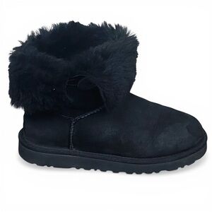 UGG Bailey Button Boots Black Size 8